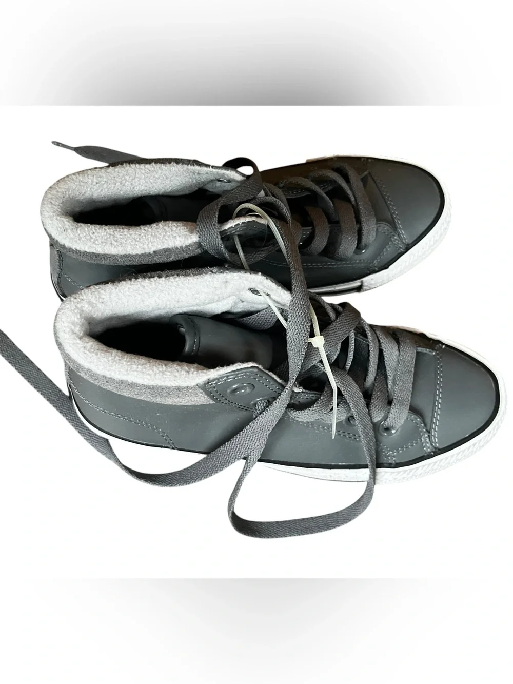 US 3 Kids Converse Chuck Taylor All Star PC High Top Sneakers in Grey